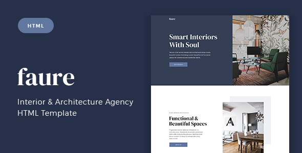 Faure - Interior - Architecture Agency HTML Template