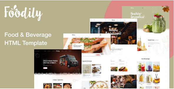 Foodily - Food and Beverage Shop HTML Template