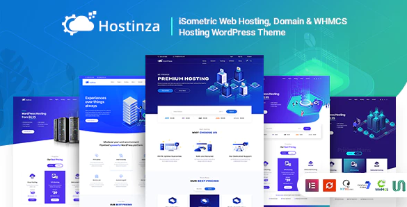 Hostinza- Isometric Domain - Whmcs Web Hosting WordPress Theme
