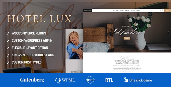 Hotel Lux- Resort - SPA WordPress Theme