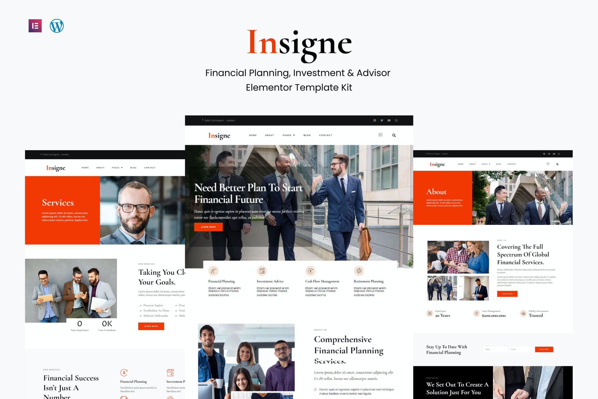 Insigne - Financial Business - Investment Elementor Template Kit