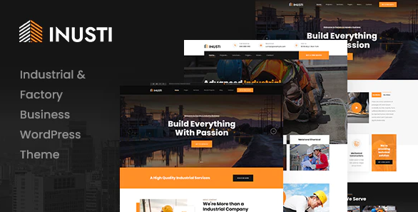 Inusti - Factory - Industrial WordPress Theme
