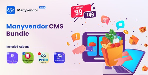 Manyvendor - eCommerce - Multi-vendor CMS Bundle