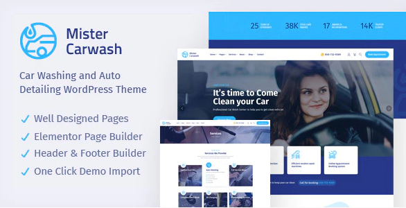 Mister - Car Wash WordPress Theme
