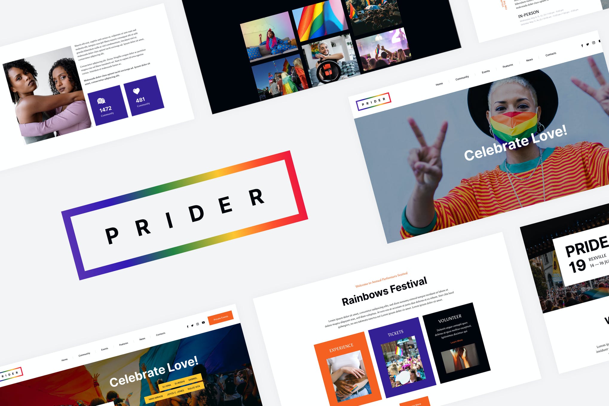 Prider - LGBTQ - Gay Rights Festival Template Kit