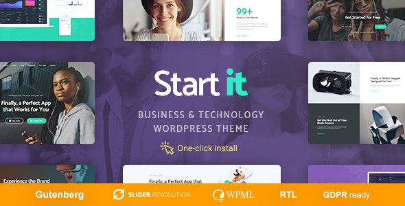 Start It- Technology - Startup WP Theme