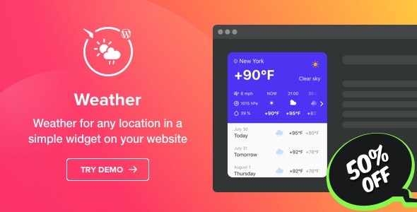 Weather Forecast - WordPress Weather Plugin