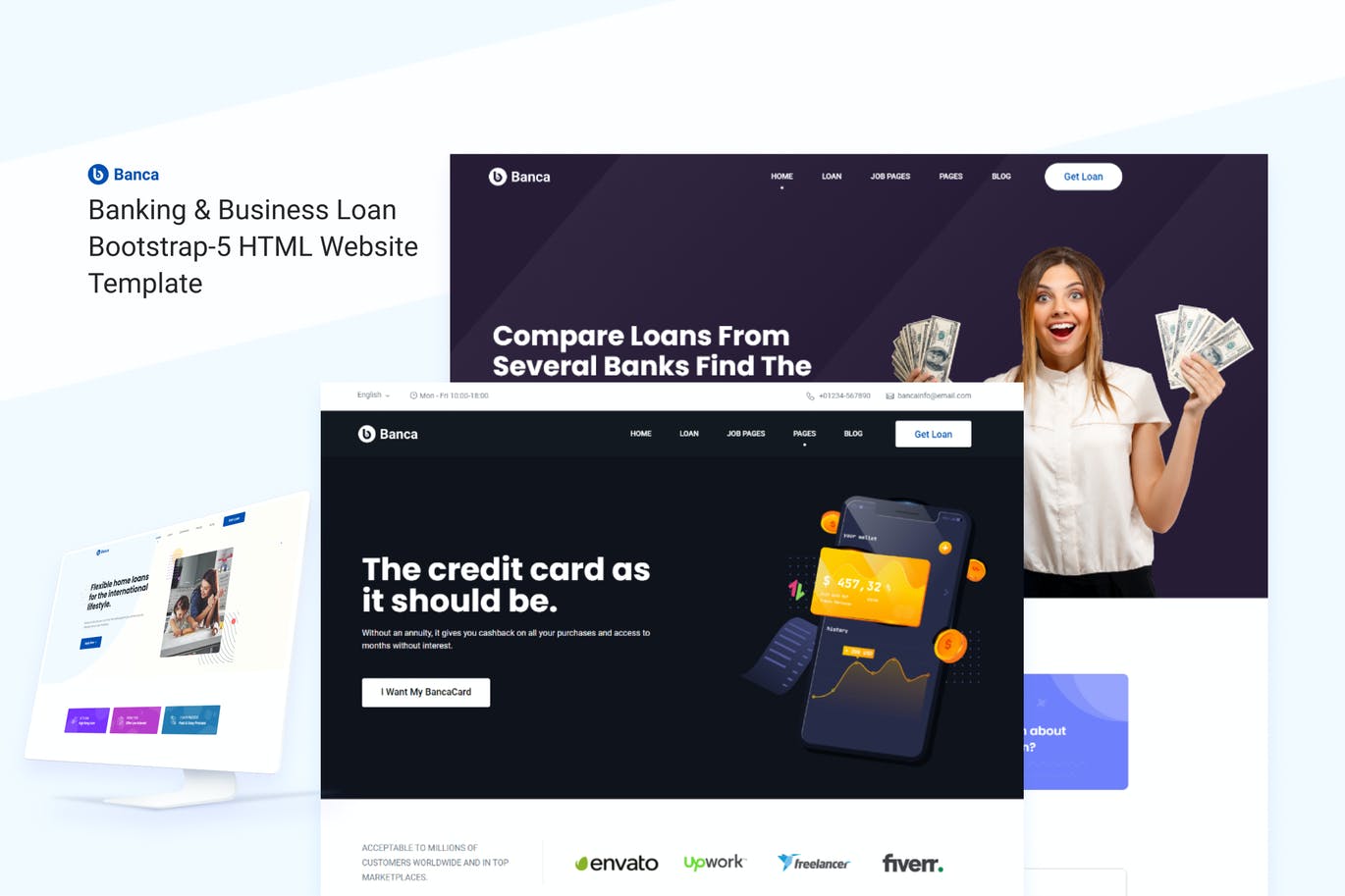 Banca - Banking - Business Loan Bootstrap- HTML Website Template
