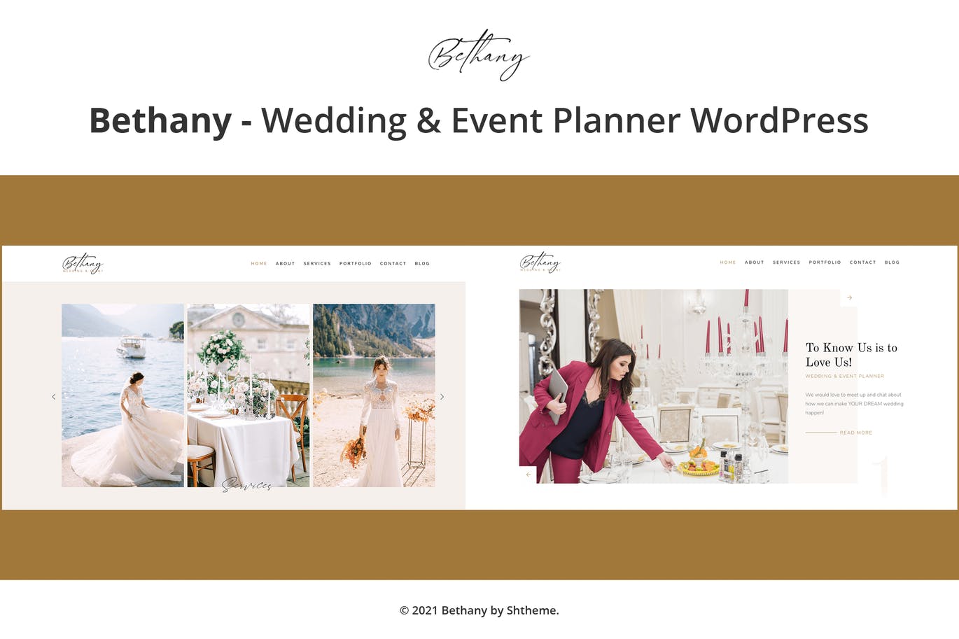 Bethany - Wedding - Event Planner WordPress