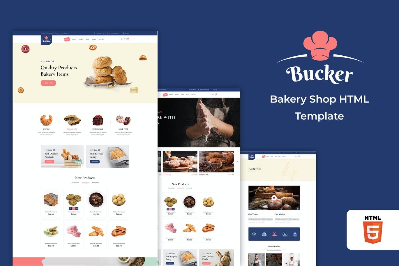 Bucker - Bakery Shop HTML Template