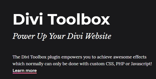 Divi Toolbox - Powerful Tools to Customize the Divi Theme