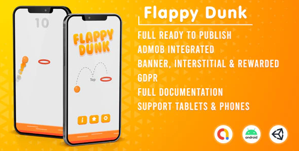 Flappy Dunk (Admob + GDPR + Unity)