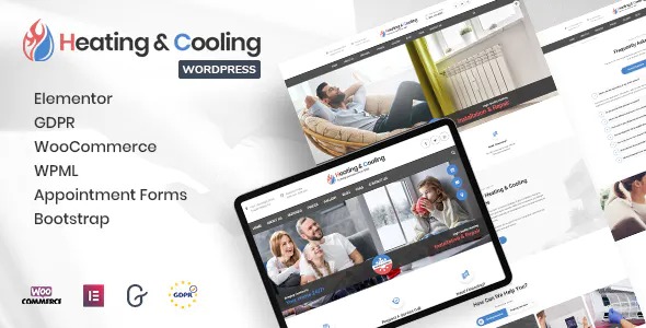 Heacool Heating Air Conditioning WordPress Theme