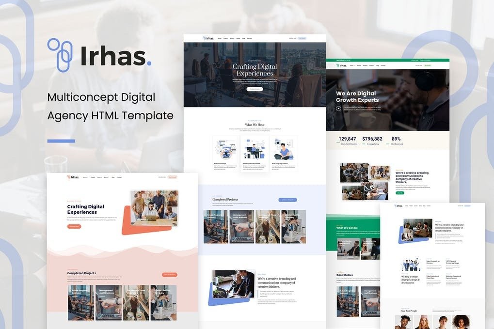 Irhas - Digital Agency HTML Template