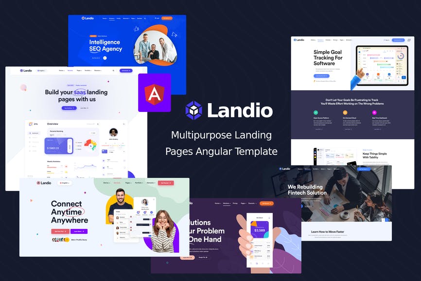 Landio - Landing Page Angular Template