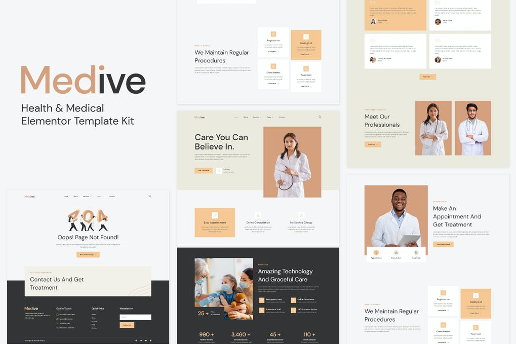 Medive - Health - Medical Elementor Template Kit