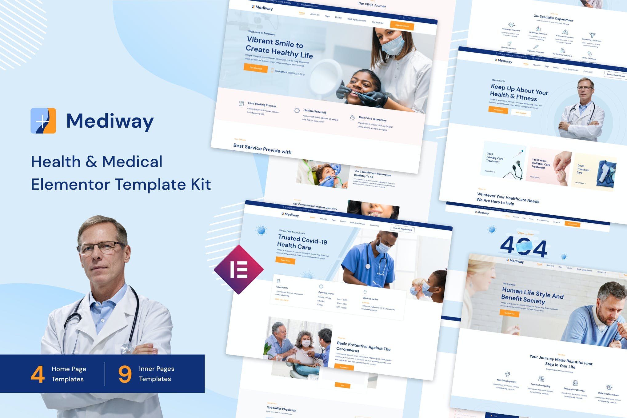 Mediway - Health - Medical Elementor Template Kit