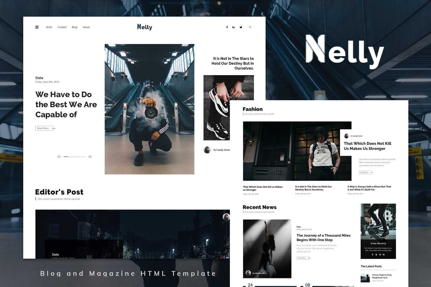 Nelly - Blog and Magazine HTML Template