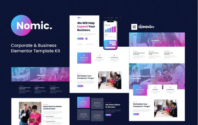 Nomic - Corporate - Business Elementor Template Kit