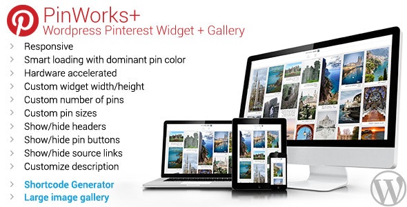 PinWorks - WordPress Pinterest Gallery Widget