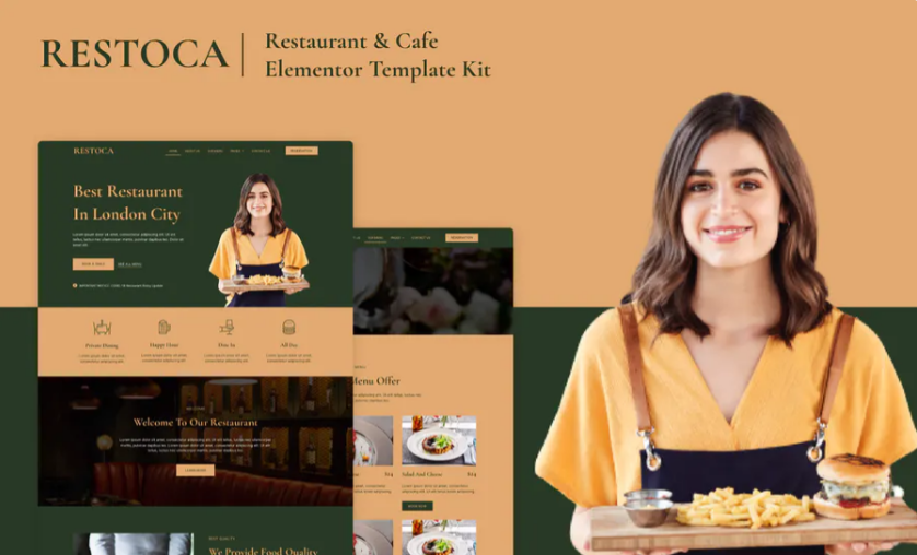 Restoca - Restaurant - Cafe Elementor Template Kit