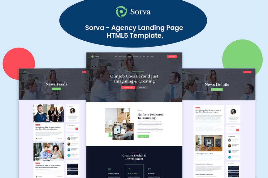 Sorva - Agency Landing Page HTML Template