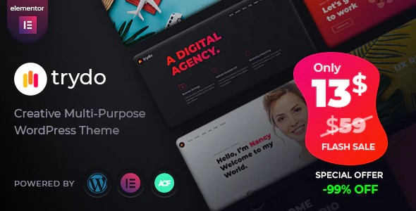 Trydo - Creative Agency - Portfolio WordPress Theme