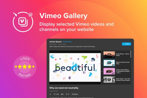 Vimeo Gallery - WordPress Vimeo plugin