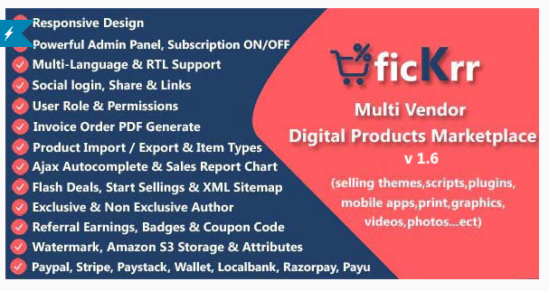 ficKrr - digital products marketplace