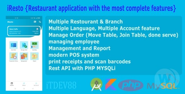 iResto | Restaurant application with the most complete features