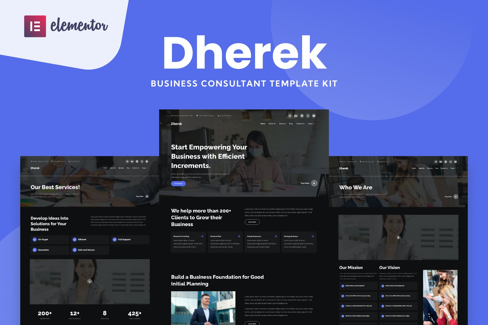 Dherek - Business Consultant Website Template