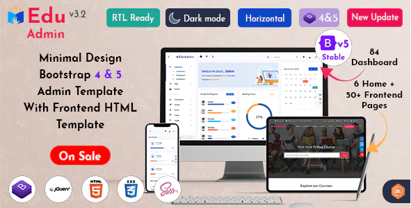 Eduadmin - Responsive Bootstrap Admin Template Dashboard