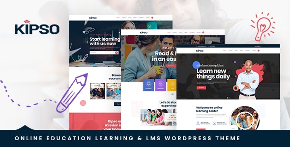 Kipso - Education LMS WordPress Theme GPL