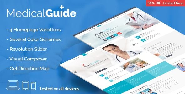 MedicalGuide - Health and Medical WordPress Theme