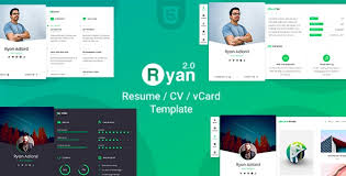 RyanCV - Resume-CV-vCard Theme