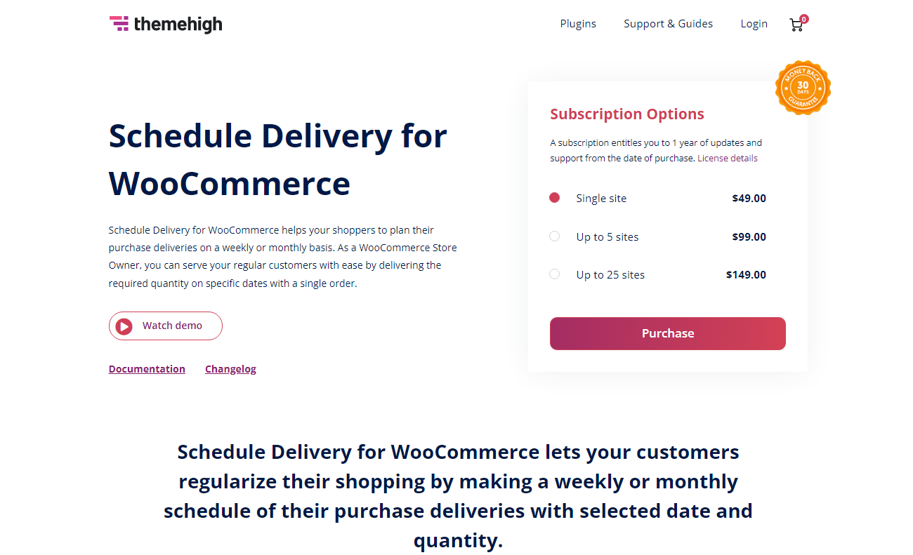 Schedule Delivery for Woocommerce