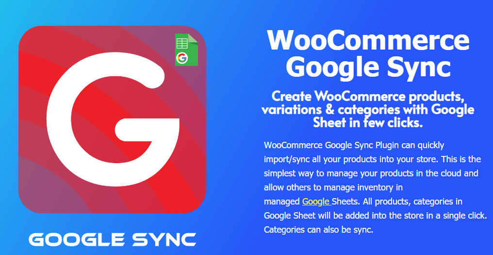 Sync WooCommerce with Google Sheets PRO