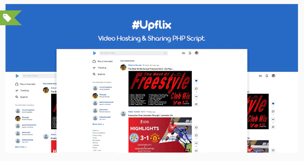 Upflix - script for video hosting and video sharing