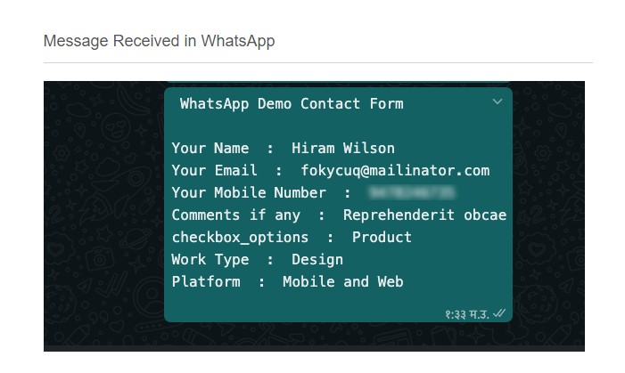 WhatsApp AnyForm - Submit Form as WhatsApp Message - WhatsApp Contact Form - jQuery Plugin