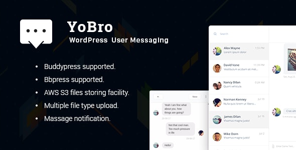 YoBro - WordPress Private Messaging Plugin