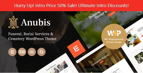 Anubis - Funeral - Burial Services WordPress Theme