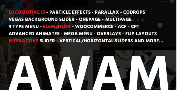 Awam - Agency Portfolio WordPress Theme