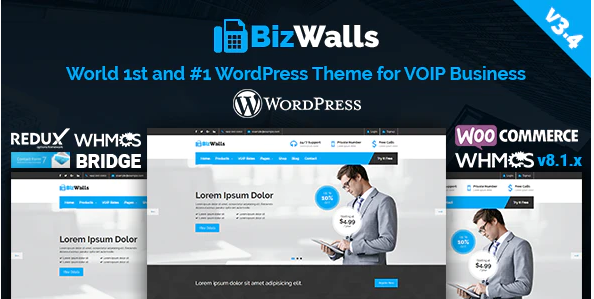 BizWalls | Responsive VOIP - Virtual Phone Business WordPress Theme