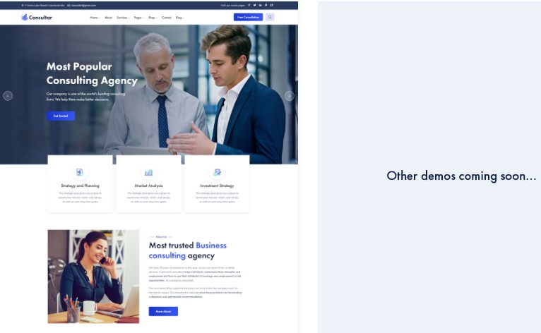 Consultar - Consulting Business WordPress Theme