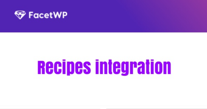 FacetWP Recipes integration