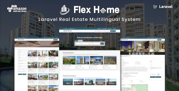 Flex Home - real estate script in Laravel