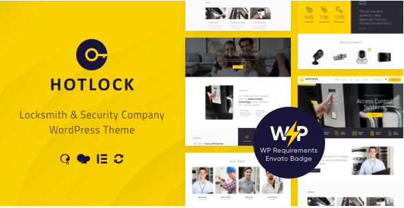 HotLock | Locksmith - Security Systems WordPress Theme + RTL