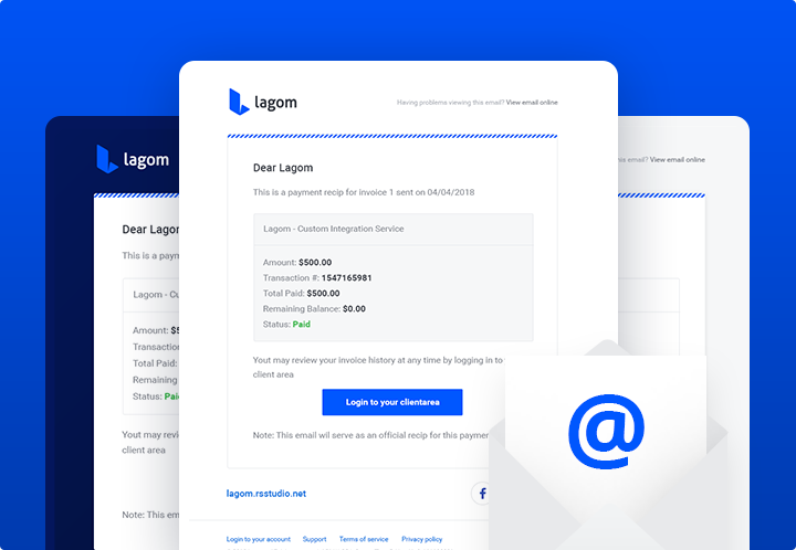 Lagom Whmcs Template+v. Lagom Email Template [Activated]