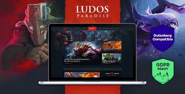 Ludos Paradise GPL- Gaming Blog - Clan WordPress Theme