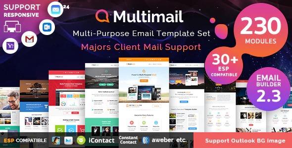 Multimail Responsive Mailchimp Email Template Set